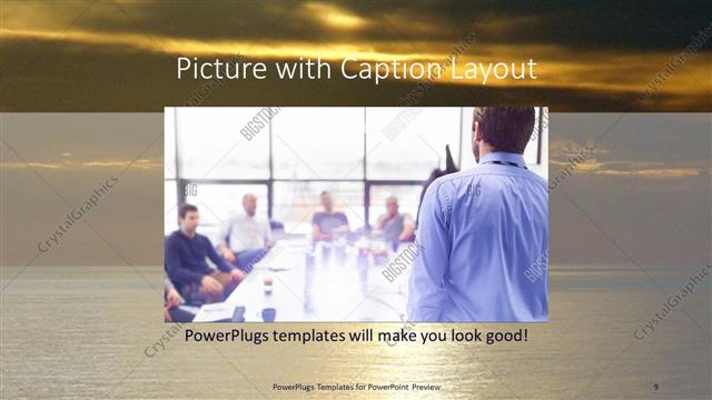 Picture with Caption presentation slide layout