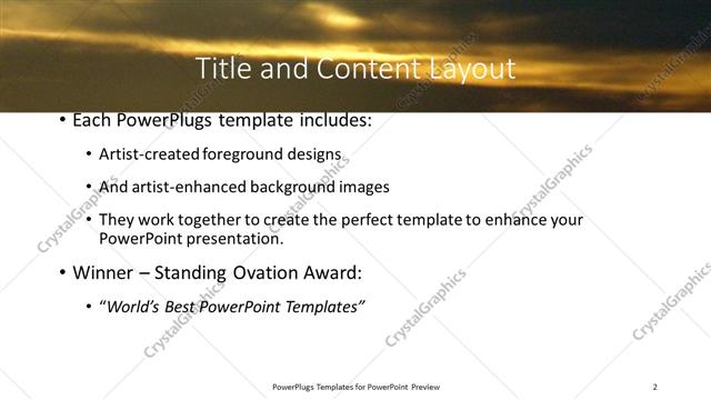 Title and Content presentation slide layout