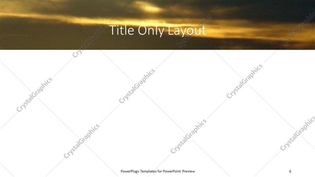 Title Only presentation slide layout