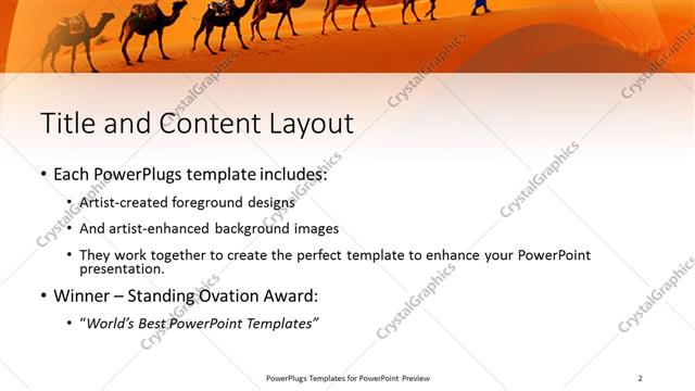 Title and Content presentation slide layout