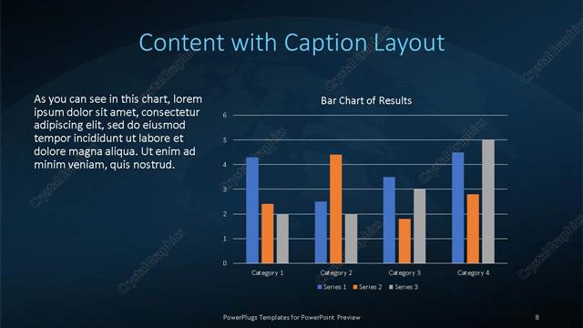 Content with Caption presentation slide layout