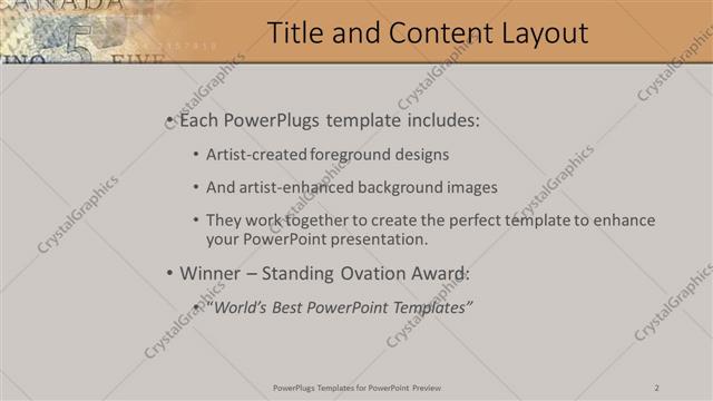 Title and Content presentation slide layout
