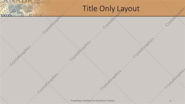 Title Only presentation slide layout