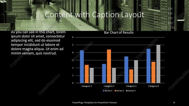 Content with Caption presentation slide layout