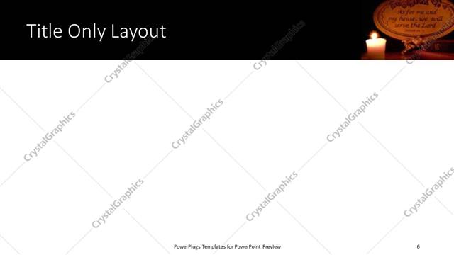 Title Only presentation slide layout