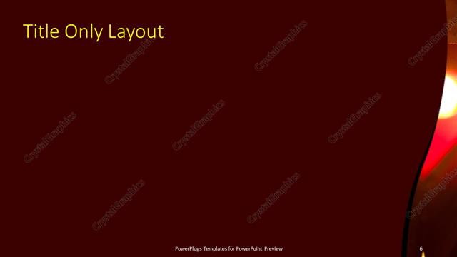 Title Only presentation slide layout