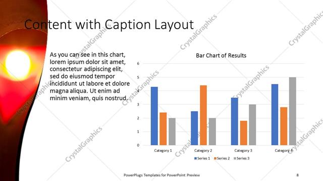 Content with Caption presentation slide layout