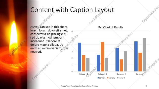 Content with Caption presentation slide layout