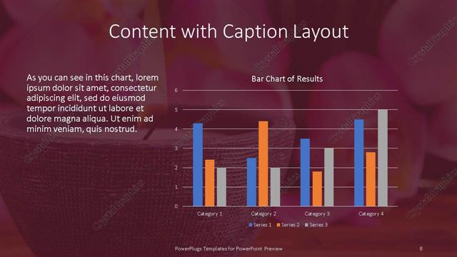 Content with Caption presentation slide layout