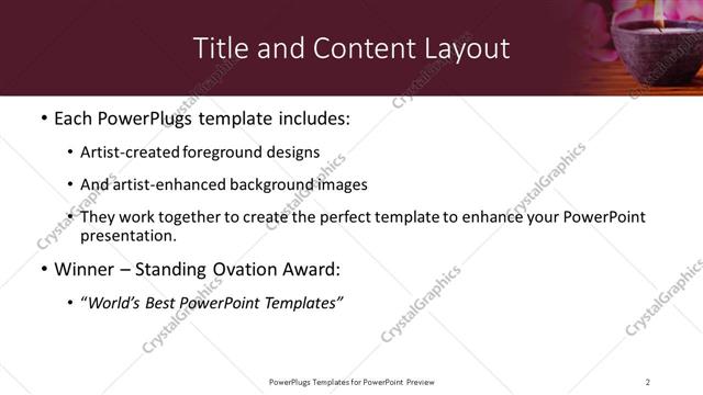 Title and Content presentation slide layout