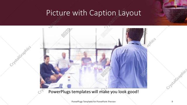 Picture with Caption presentation slide layout