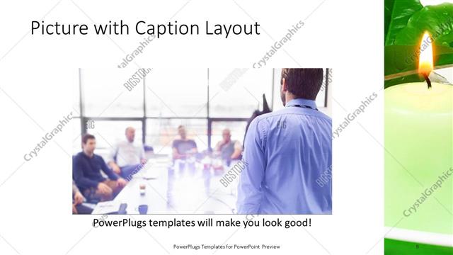 Picture with Caption presentation slide layout