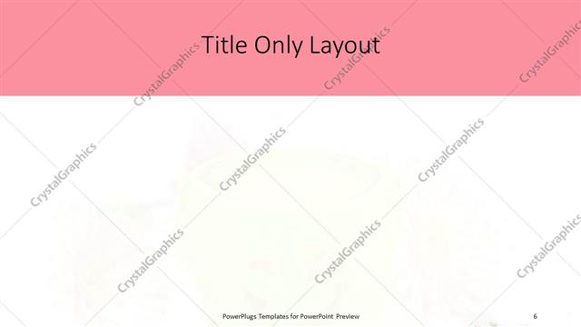 Title Only presentation slide layout