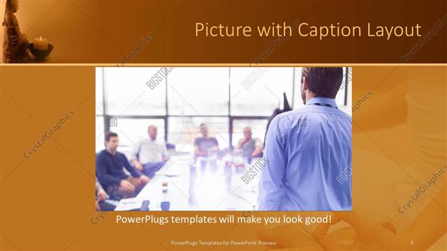 Picture with Caption presentation slide layout