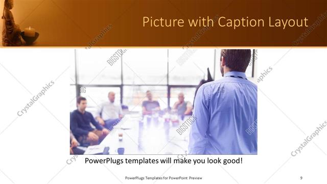 Picture with Caption presentation slide layout