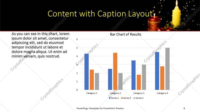 Content with Caption presentation slide layout