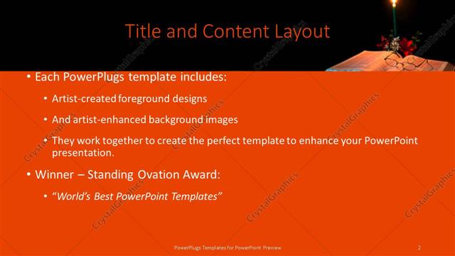 Title and Content presentation slide layout