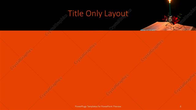 Title Only presentation slide layout