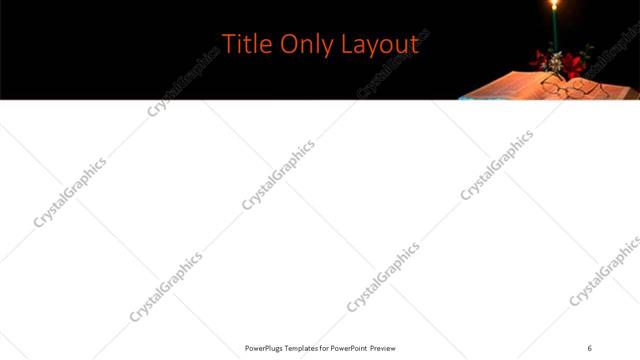 Title Only presentation slide layout