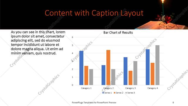 Content with Caption presentation slide layout
