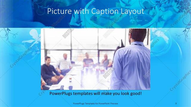 Picture with Caption presentation slide layout