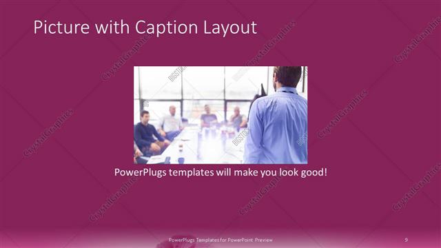 Picture with Caption presentation slide layout