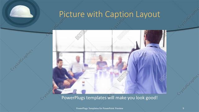 Picture with Caption presentation slide layout