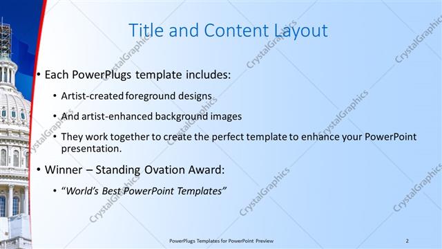 Title and Content presentation slide layout