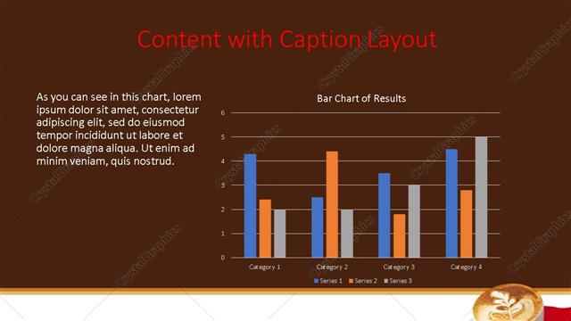 Content with Caption presentation slide layout