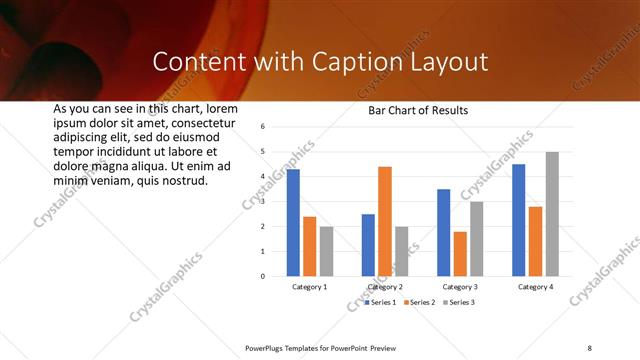 Content with Caption presentation slide layout