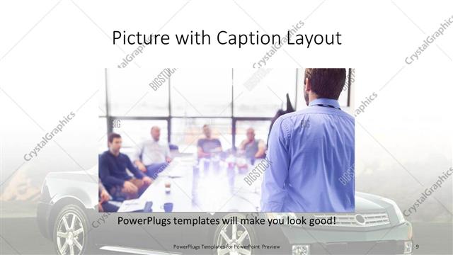Picture with Caption presentation slide layout