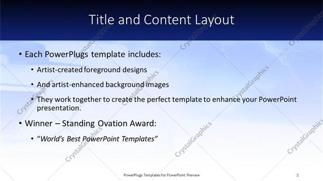 Title and Content presentation slide layout
