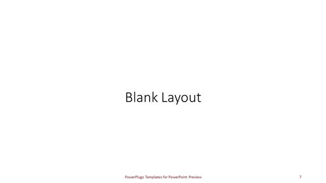 Blank presentation slide layout