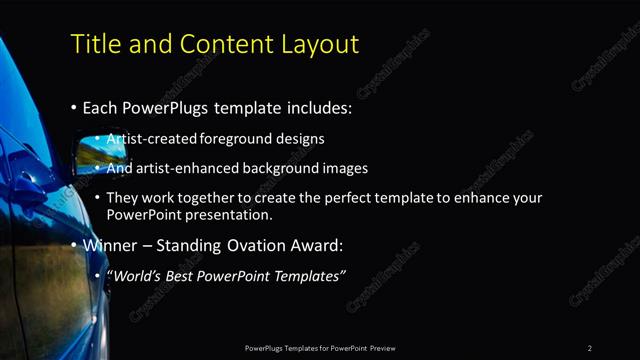 Title and Content presentation slide layout