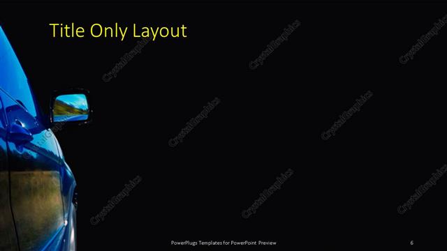 Title Only presentation slide layout