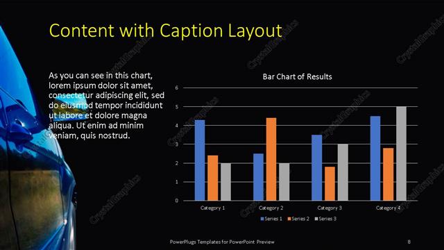 Content with Caption presentation slide layout