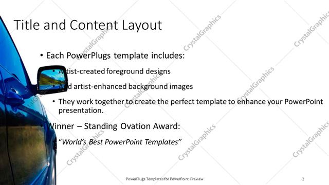 Title and Content presentation slide layout