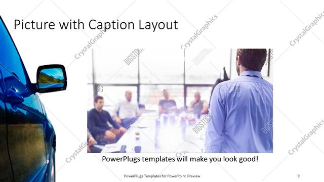 Picture with Caption presentation slide layout