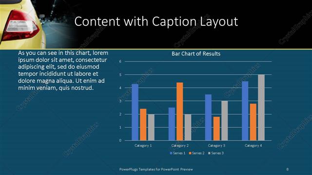 Content with Caption presentation slide layout