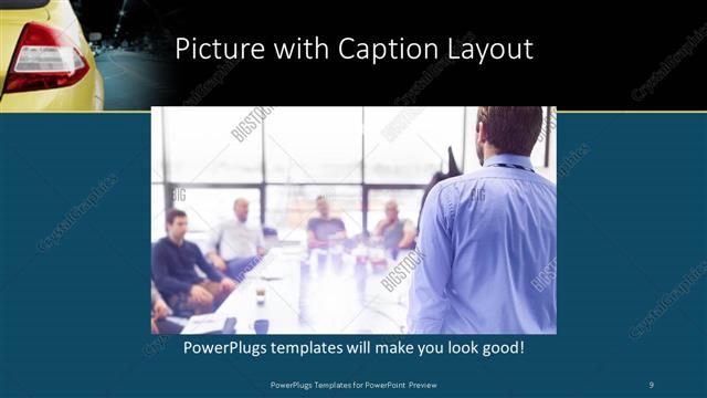 Picture with Caption presentation slide layout