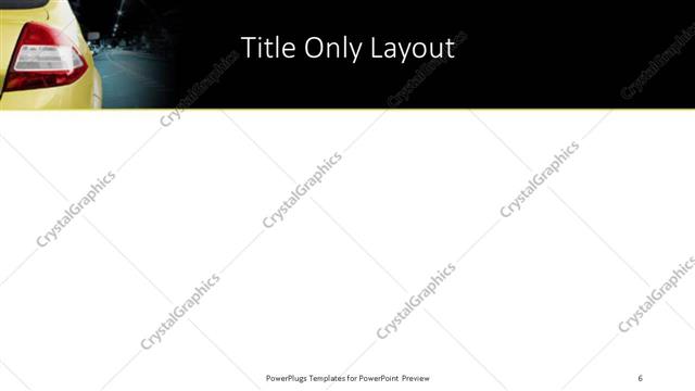 Title Only presentation slide layout