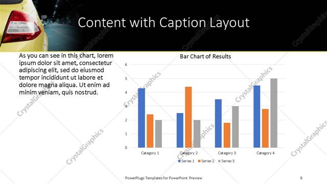 Content with Caption presentation slide layout