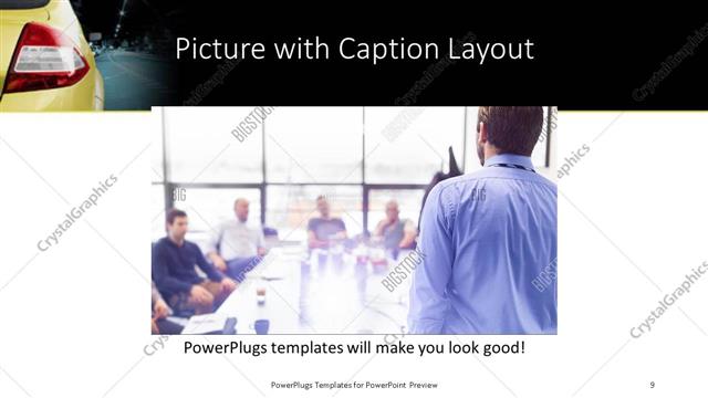Picture with Caption presentation slide layout