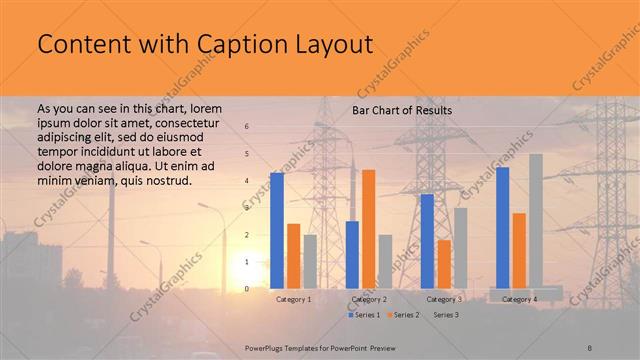 Content with Caption presentation slide layout