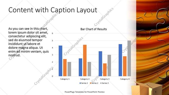 Content with Caption presentation slide layout