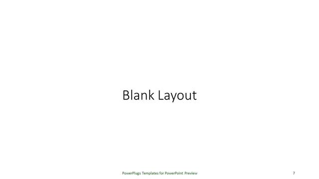Blank presentation slide layout