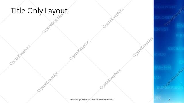 Title Only presentation slide layout