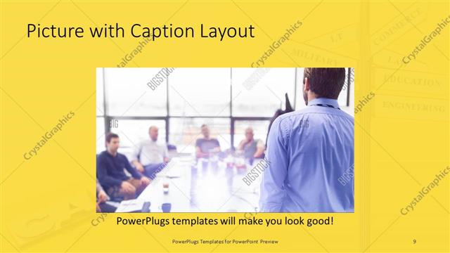 Picture with Caption presentation slide layout
