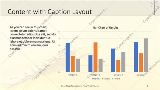 Content with Caption presentation slide layout