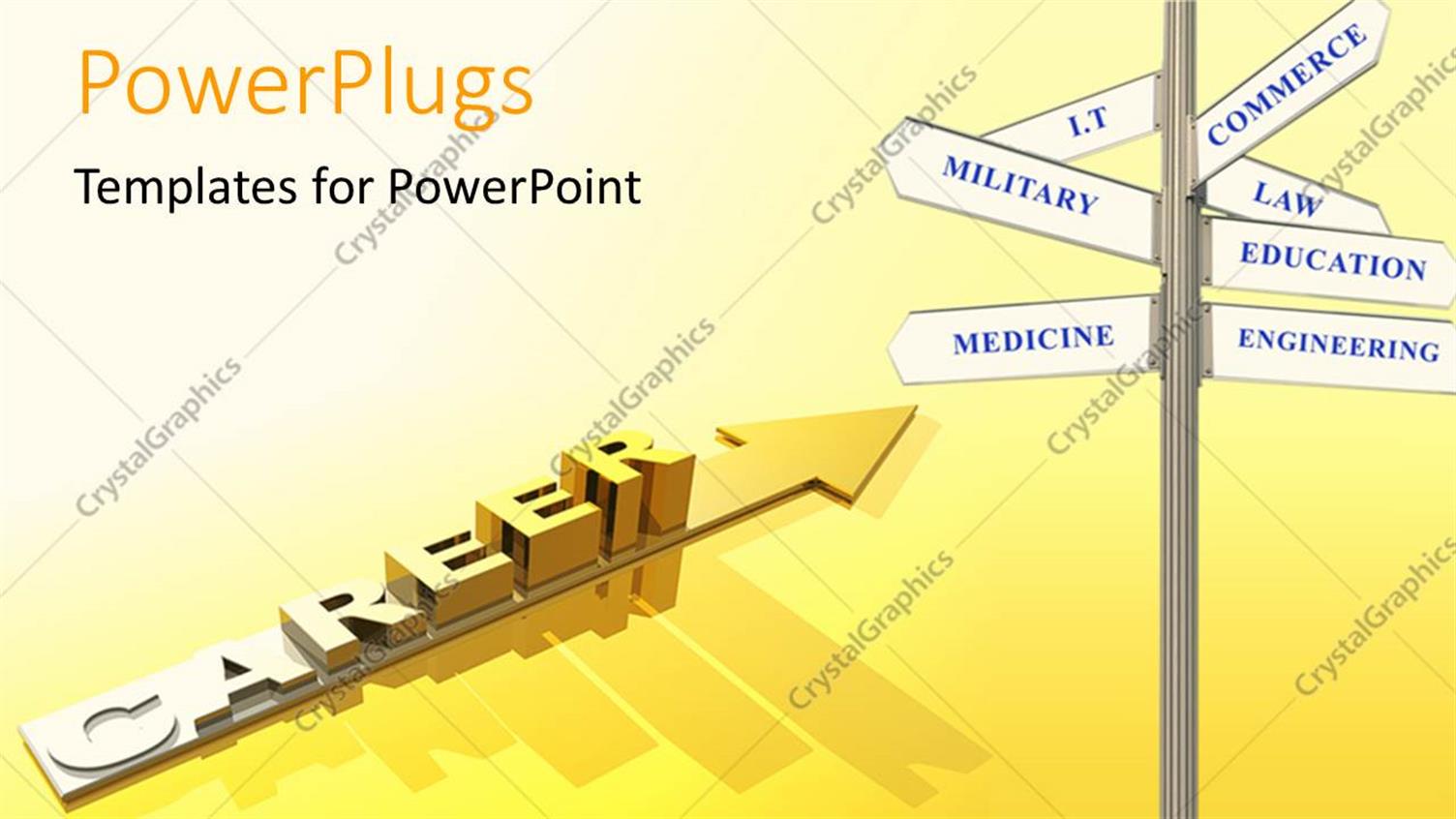 Featuring a Number of Opportunities with Yellowish Background